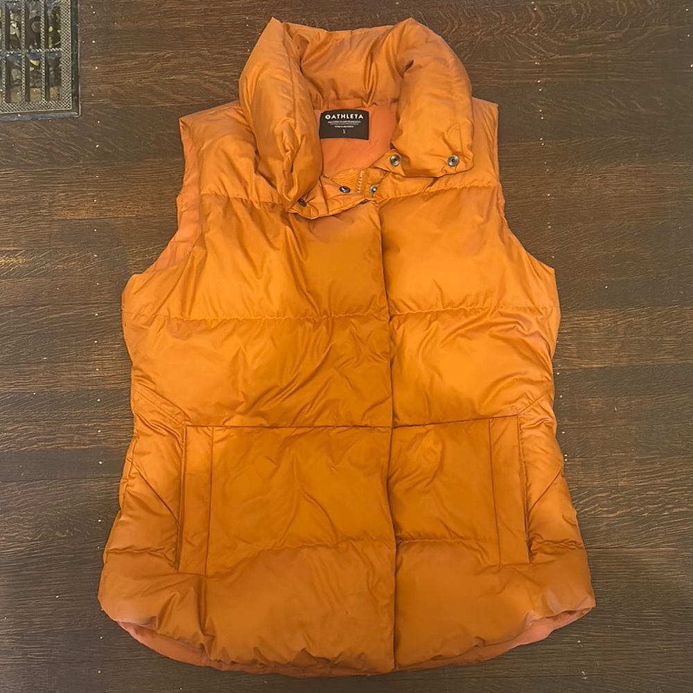 Athleta Orange Downtown Vest